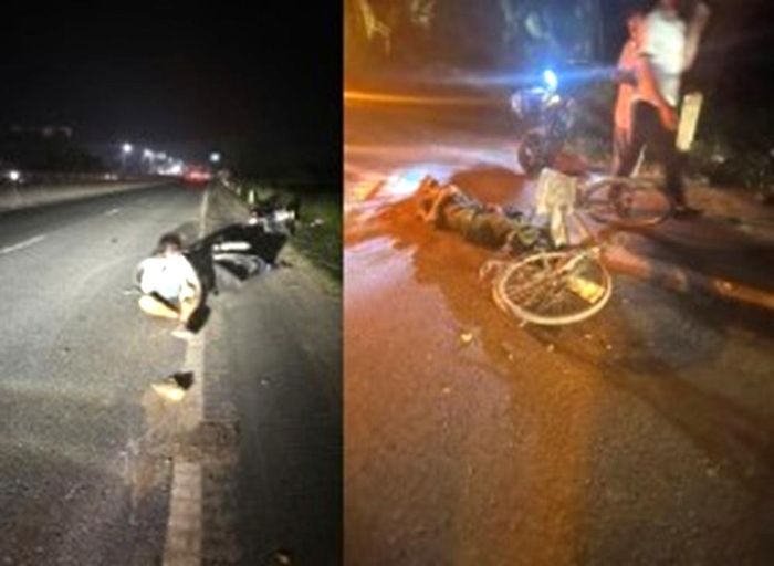 Hiện trường vụ tai nạn.