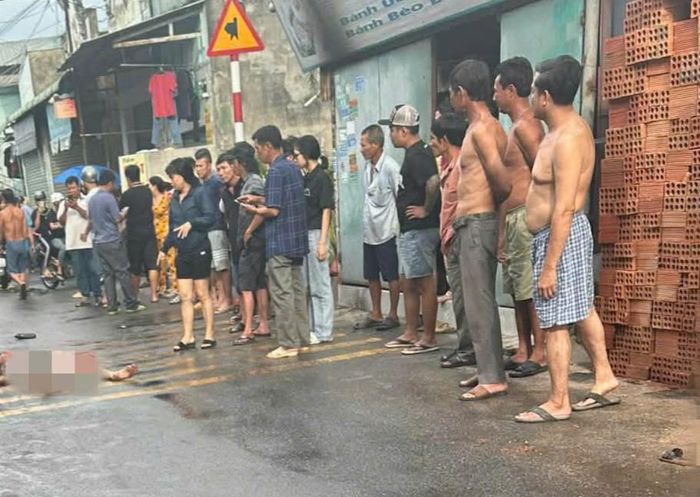 Hiện trường vụ án mạng.