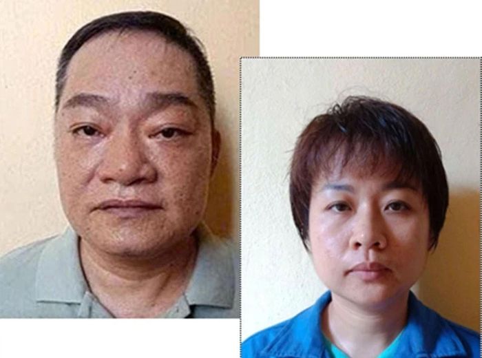 Trần Huy Cường và Phạm Thị Thu Thảo. (Ảnh: Công an cung cấp)