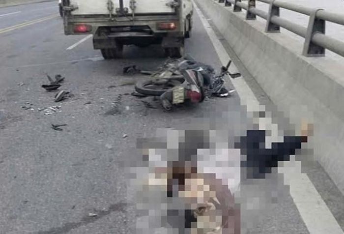 Hiện trường vụ tai nạn.