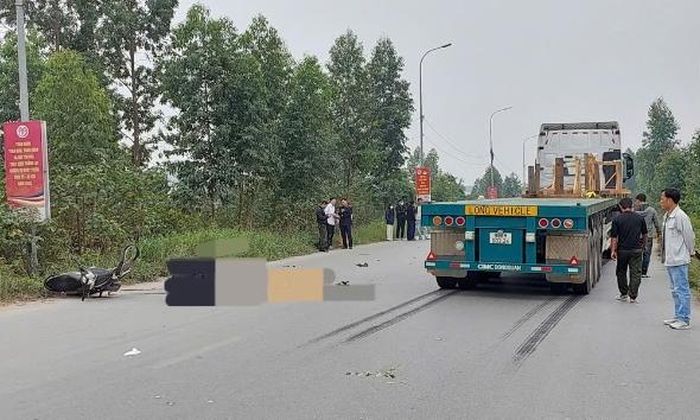 Hiện trường vụ tai nạn.